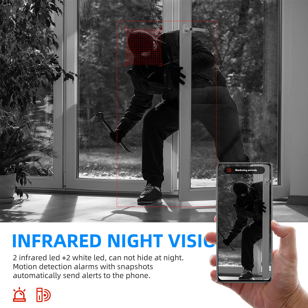 V380 Full HD 1080P Wireless LED IP Bulb Camera