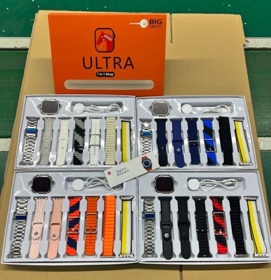 Ultra Smartwatch 7-in-1 Strap Set Big HD Display